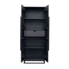 Massivholzschrank mit Metallgestell | Modell UVER