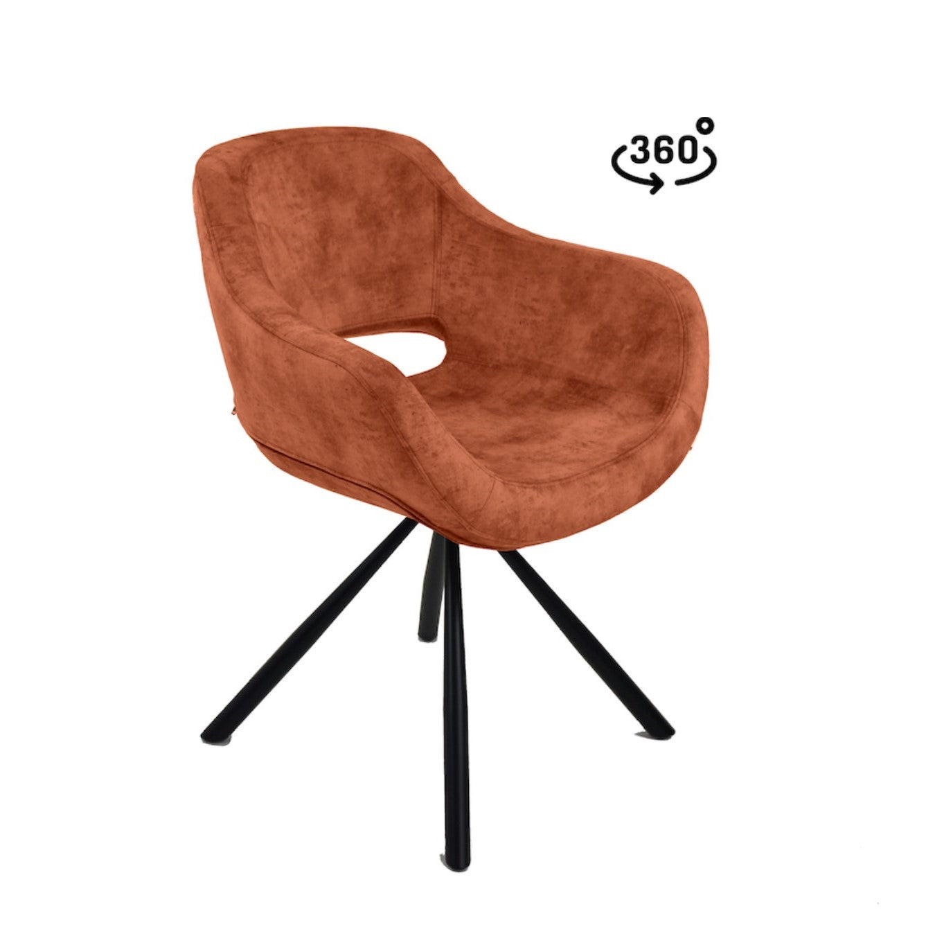 Wohnzimmerstuhl automatisch drehbar aus Stoffbezug | Modell ROLI MÖMAX